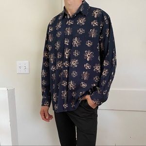 Cool Print Button Up